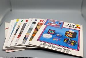 Lot Of 10 Plastic Canvas Needlework Craft Instruction Magazines Crafting Pattern